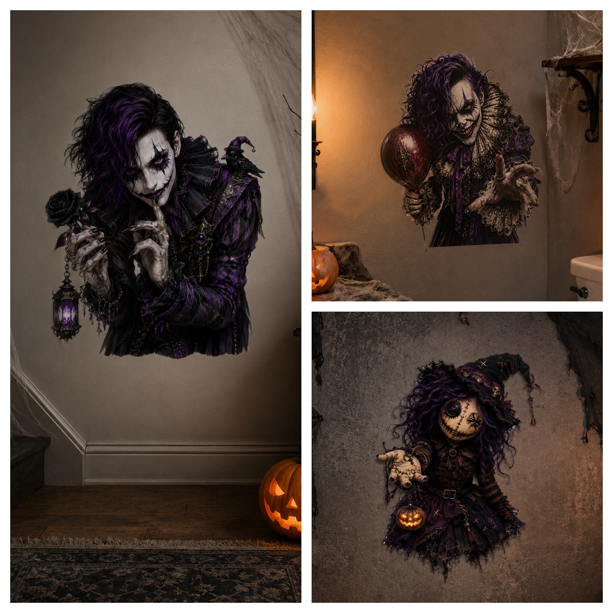 🎃👻Halloween Break-In 3D Wall Decals
