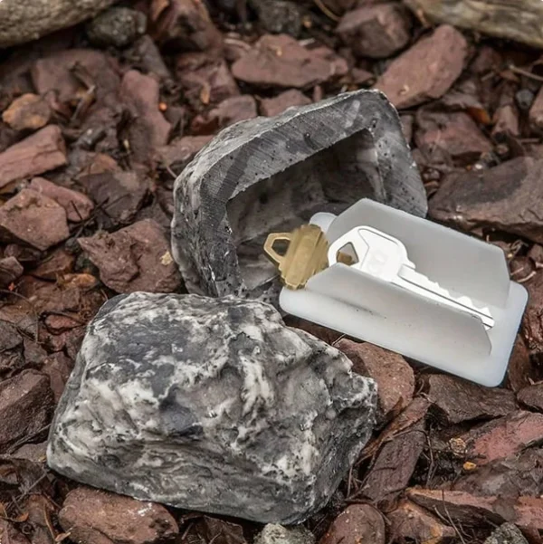 Outdoor Key Hidden Security Rock Stone Case Box