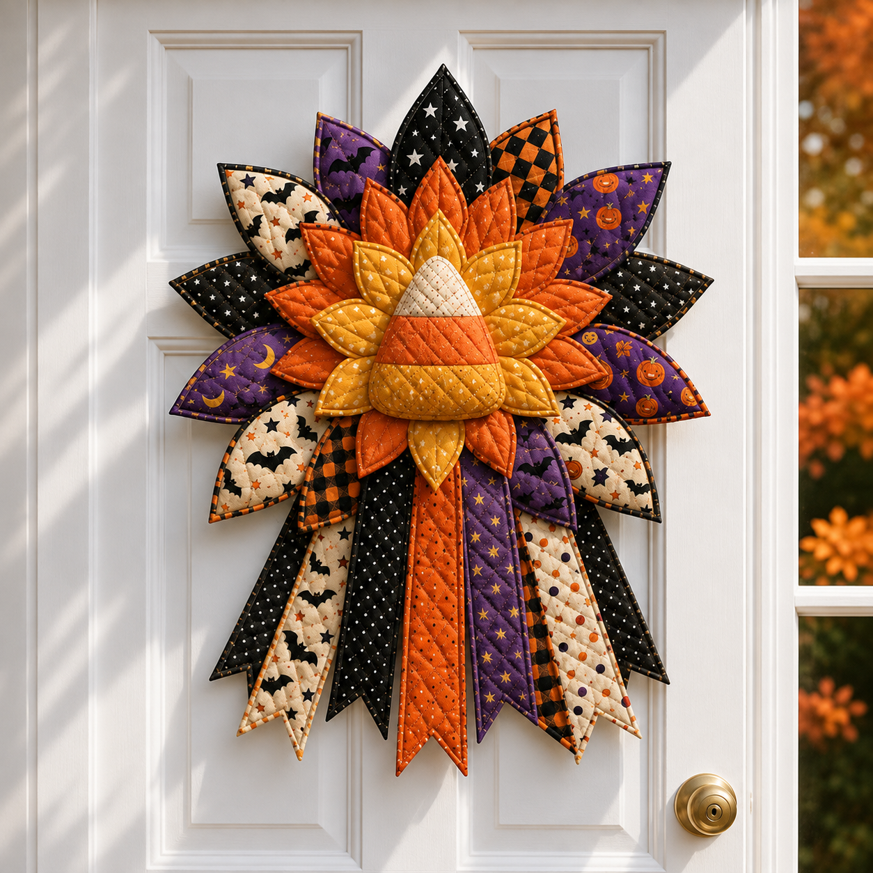 🎉 Holiday Celebration 50% OFF 🎃– Festive Quilted Halloween Door Hanging DIY Sewing Kit