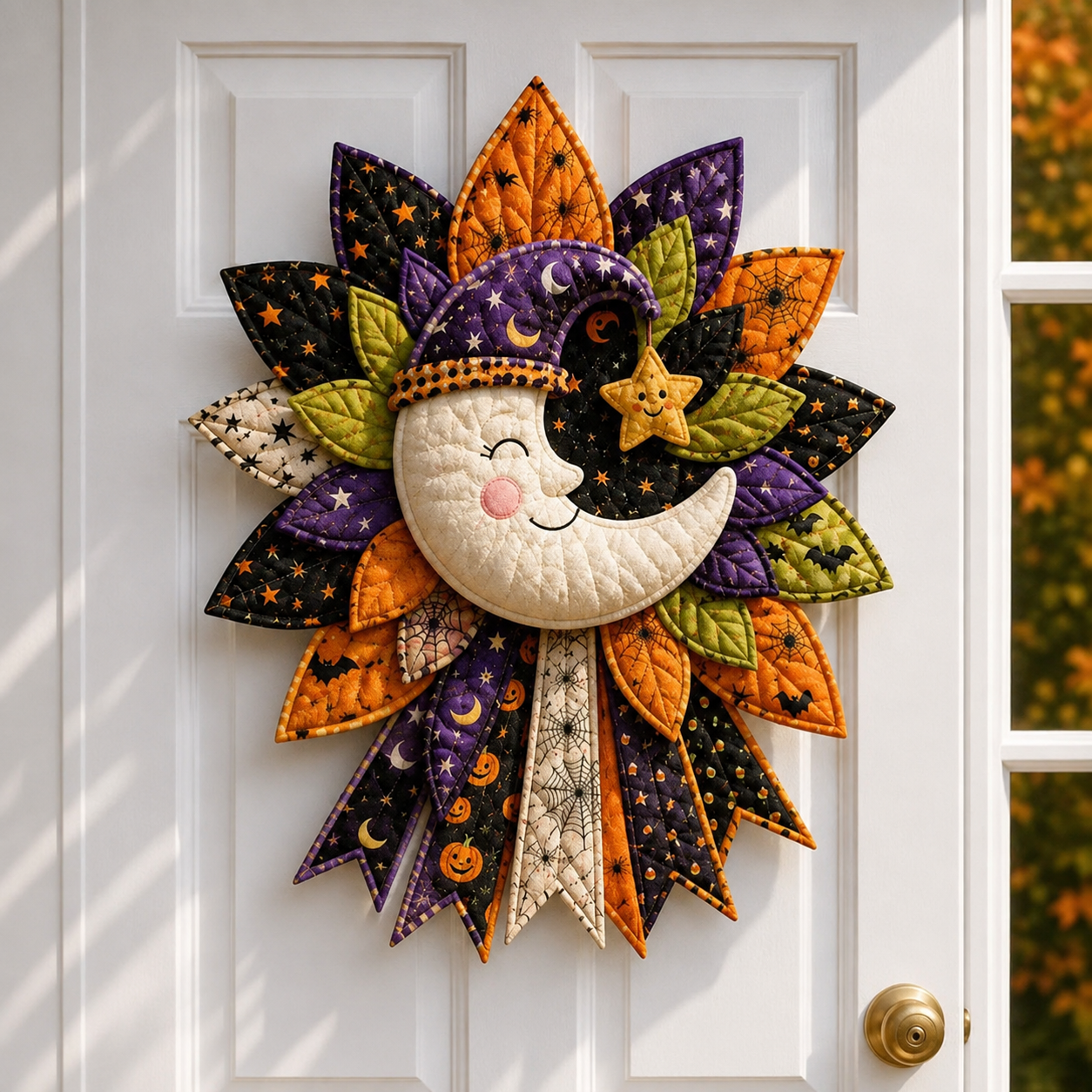 🎉 Holiday Celebration 50% OFF 🎃– Festive Quilted Halloween Door Hanging DIY Sewing Kit