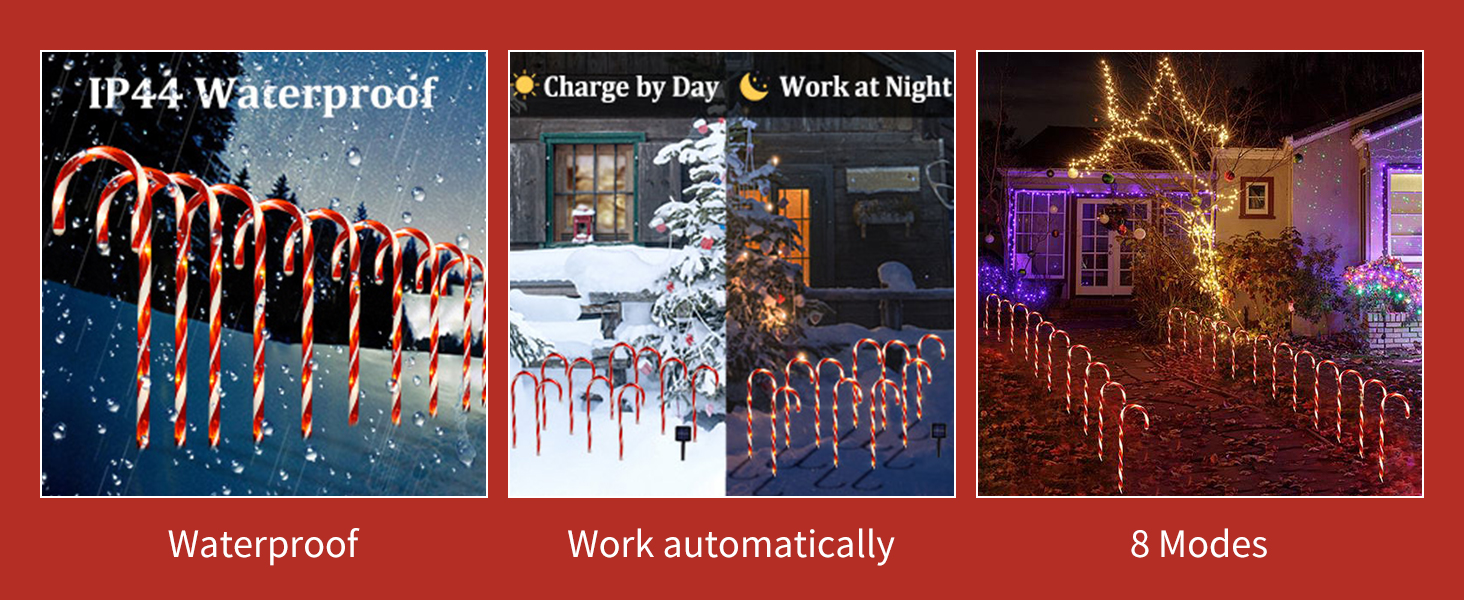 solar Christmas decorations