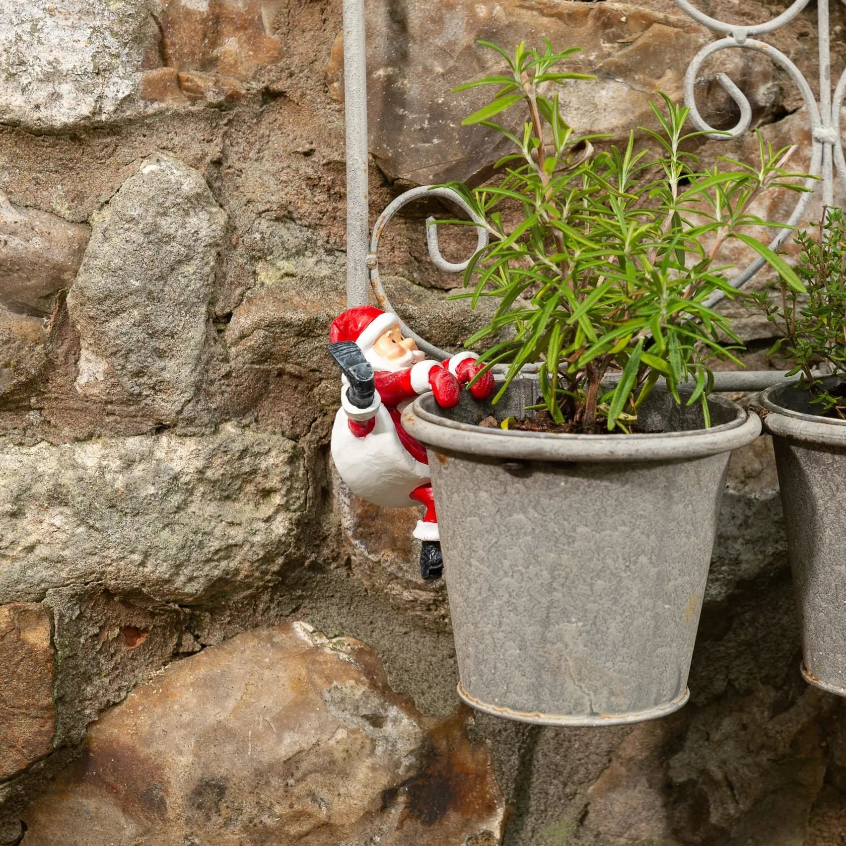 Handmade Christmas Flower Pot Buddy | Hand Painted Art