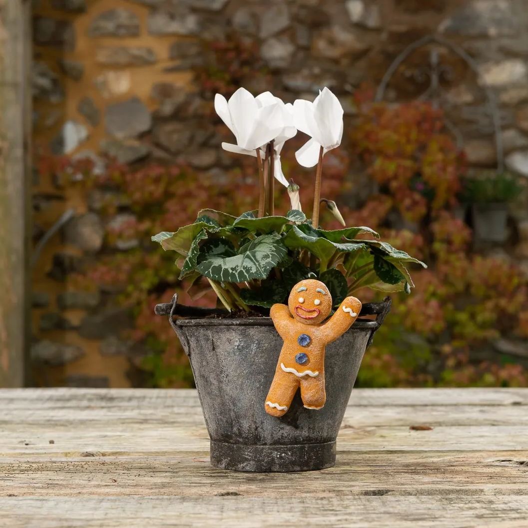 Handmade Christmas Flower Pot Buddy | Hand Painted Art
