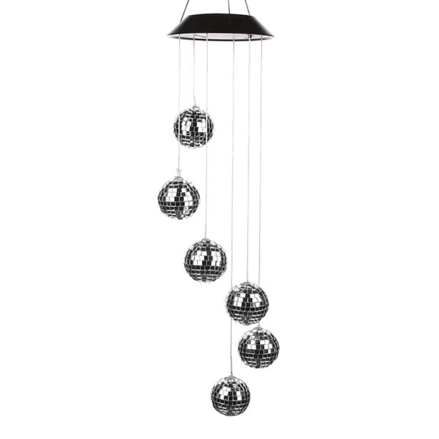 Disco Mirror Ball Solar Wind Chime