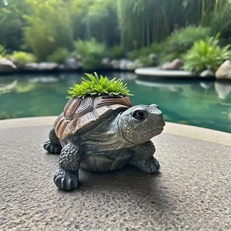 Creative Turtle Resin Planter🐢