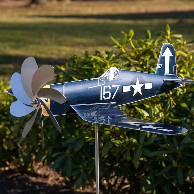 Corsair F4U-1D Aircraft Garden Art Decor