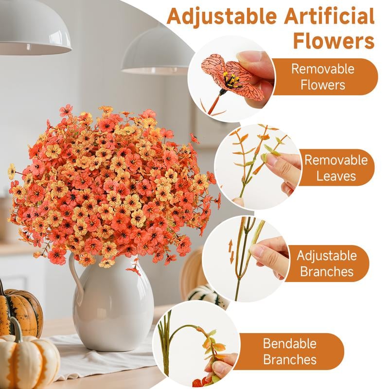 🔥Last Day 70% OFF - 🍁UV-Resistant Artificial Daisy Flowers  for Fall Decor Halloween