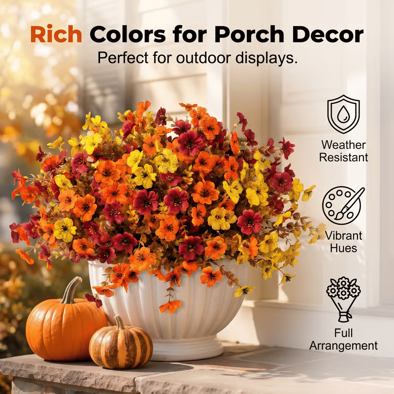 🔥Last Day 70% OFF - 🍁UV-Resistant Artificial Daisy Flowers  for Fall Decor Halloween