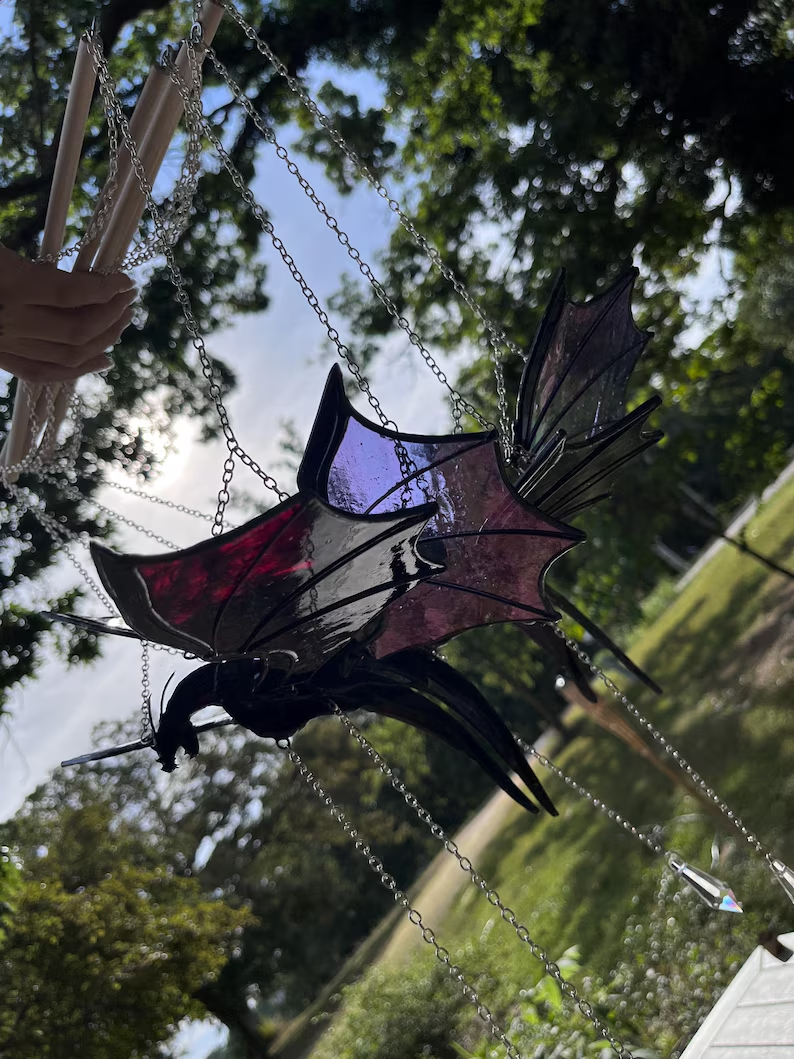 Last Day Up To 61% OFF - Purple Dragon🐉 Handcrafted Resin Statue | Indoor Outdoor Garden Decor