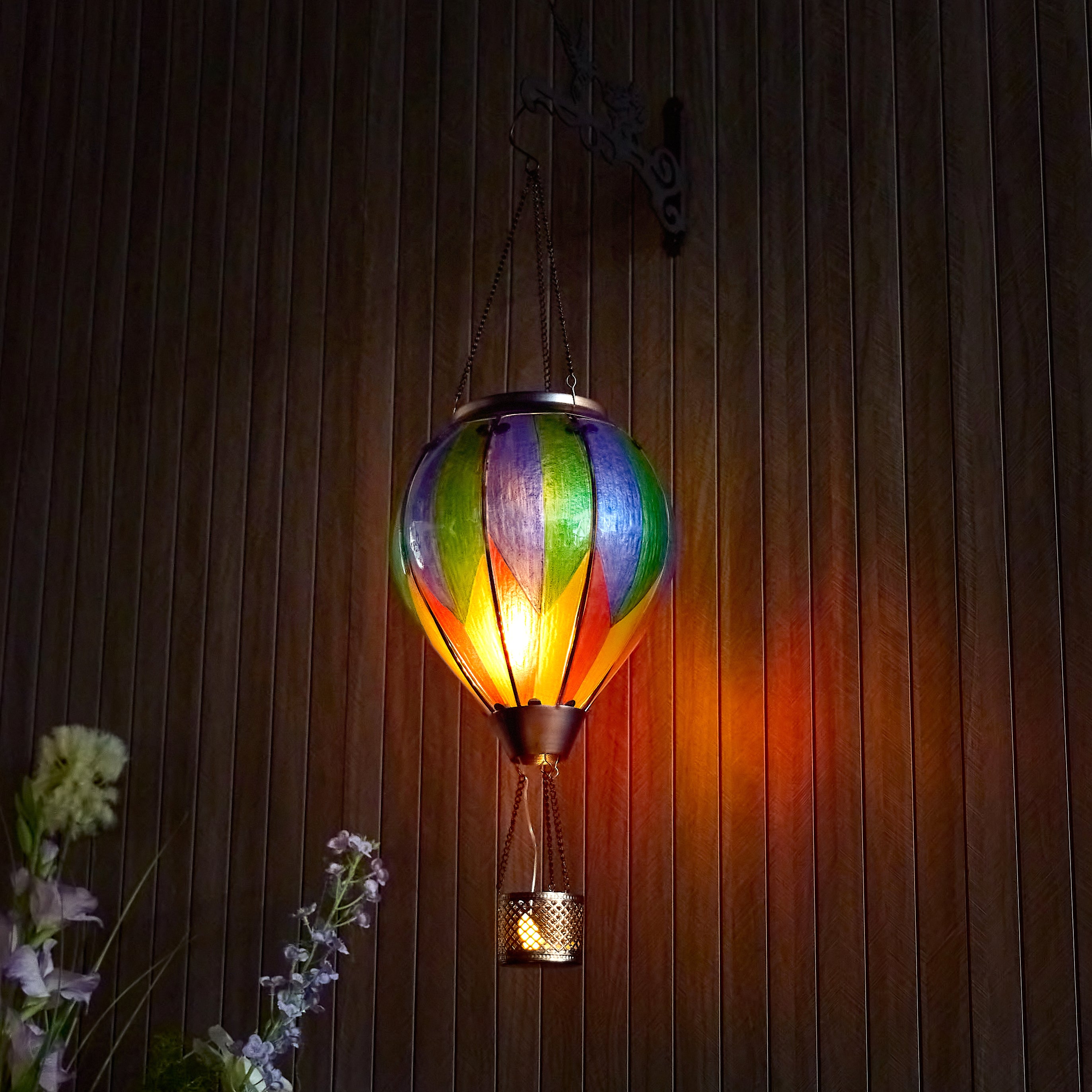 Handmade Hot Air Balloon Solar Flame Lantern-Horizon Ombre