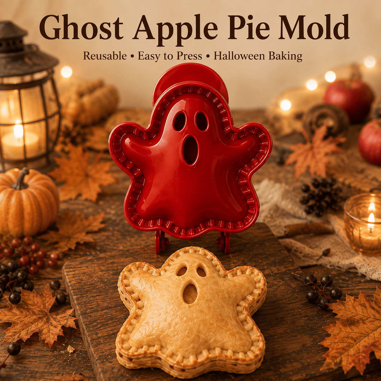 🔥LAST DAY 52% OFF🎃 Halloween Mini Pie Mold Set–8 Spooky Designs for Easy Festive Baking