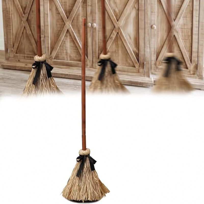 🔥LAST DAY 52% OFF🧹Animated Witch Broom Halloween Decoration with Lights and Sound🧙