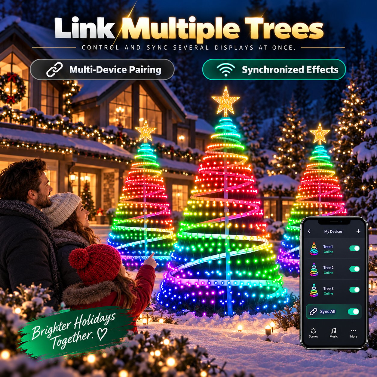 🔥Last Day 70% OFF - 🎄Smart Christmas Tree Lights | Zero Tangling, Infinite Colors ✨
