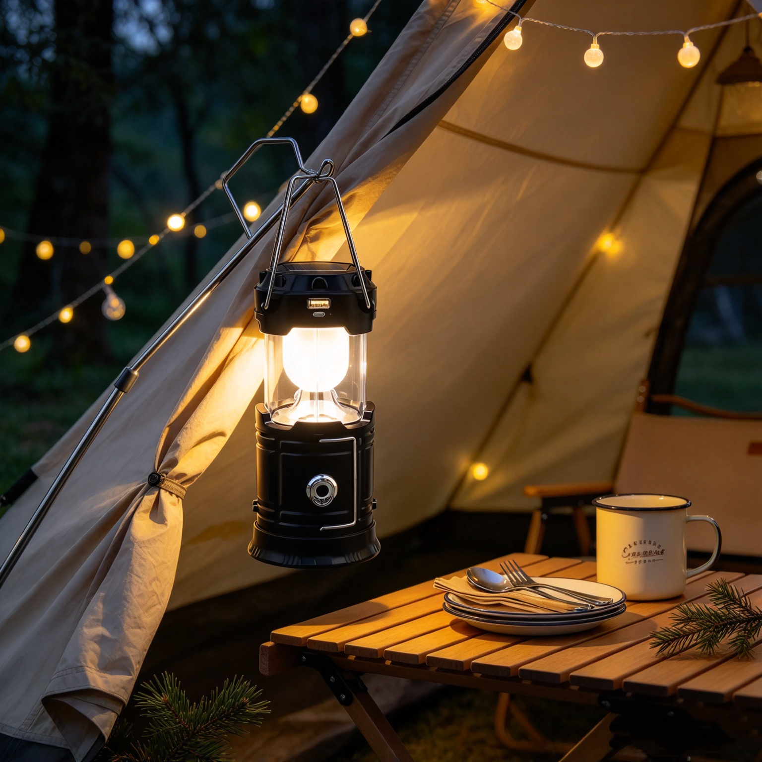 ⚡️Collapsible LED Camping Lanterns Lightweight  Solar