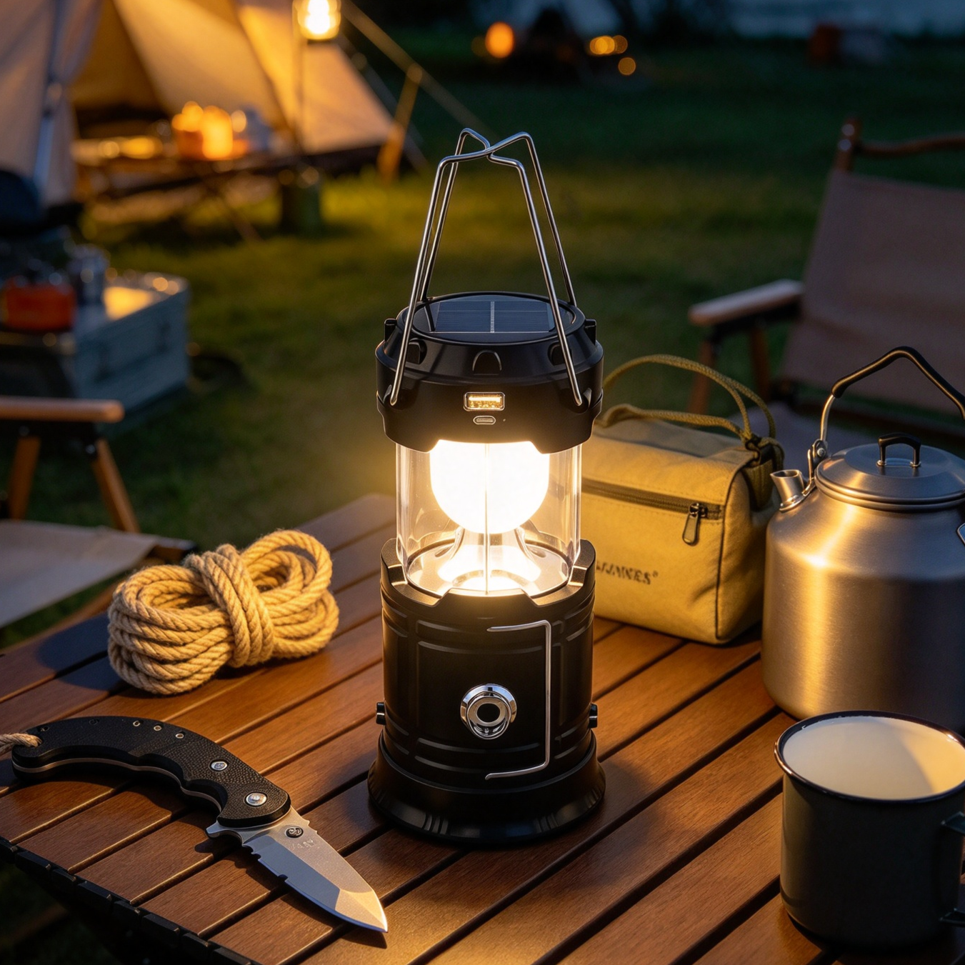 ⚡️Collapsible LED Camping Lanterns Lightweight  Solar
