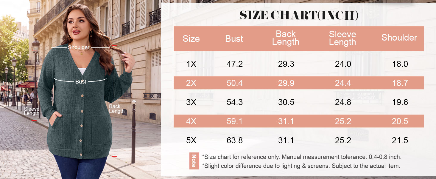 Lastshe Women&amp;#39;s Plus Size Cardigan Sweaters Button Down Long Sleeve Fall 2026 Outfits with Pockets