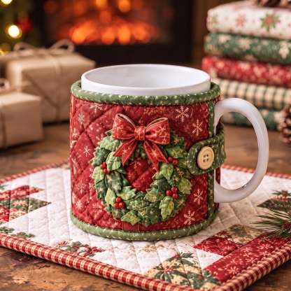 DIY Christmas Mug Cozy Sewing Kit ✨ 9 Festive Designs for Standard‑Size Mugs