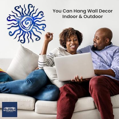1pc Wacky  Sun Metal Wall Decoration Statue