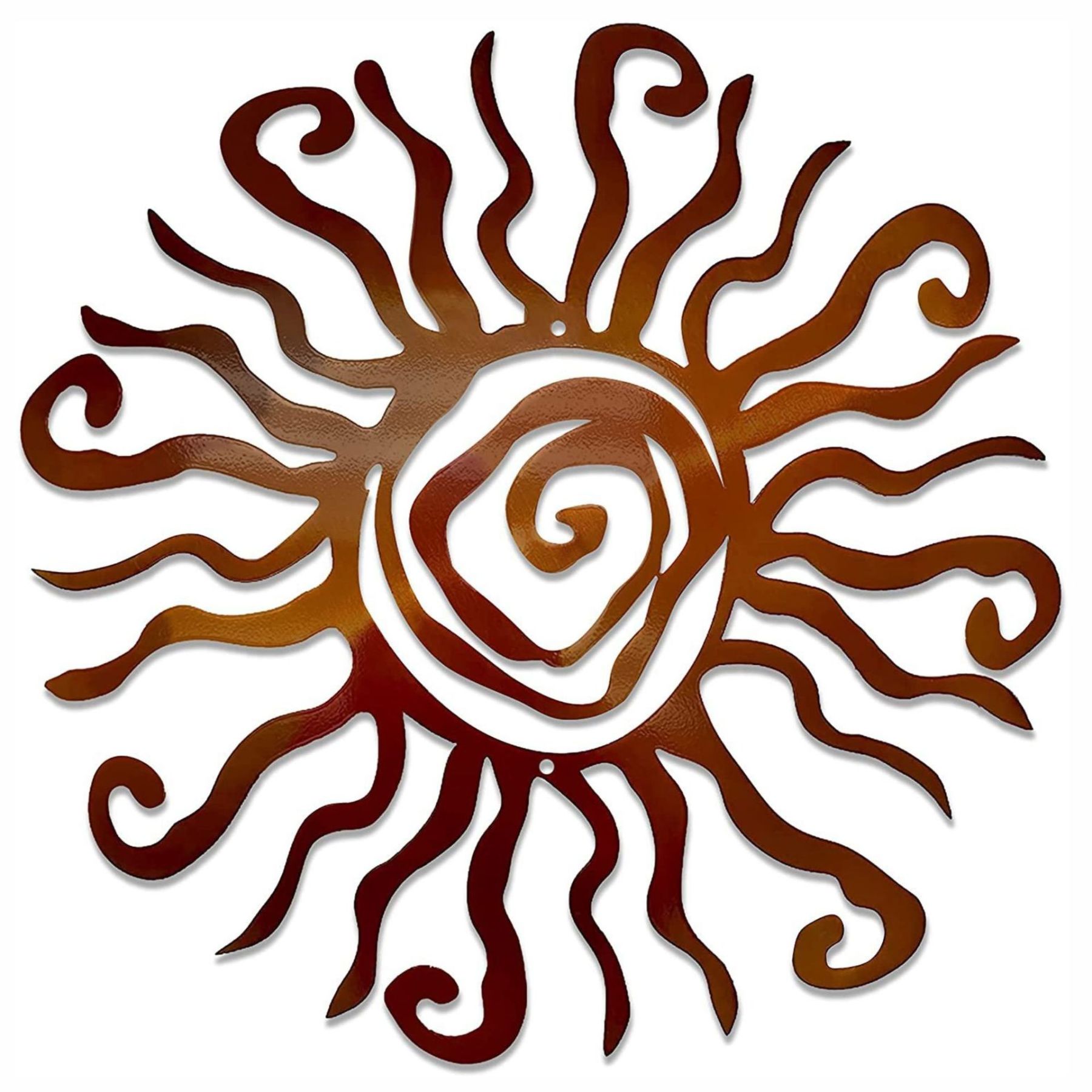1pc Wacky  Sun Metal Wall Decoration Statue