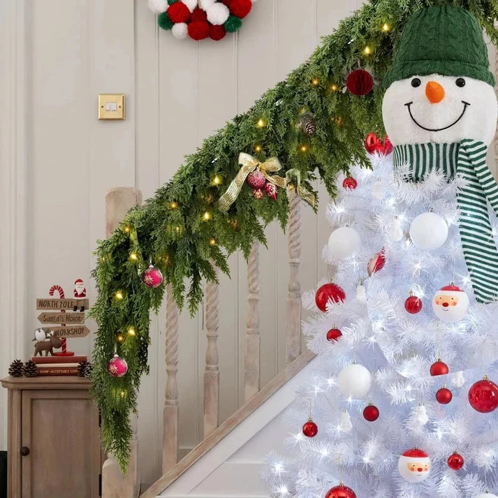 🏆2026 HOT SALE💥🎄 Pre-Lit Christmas Cedar Garland — 50% OFF, Early Bird Special