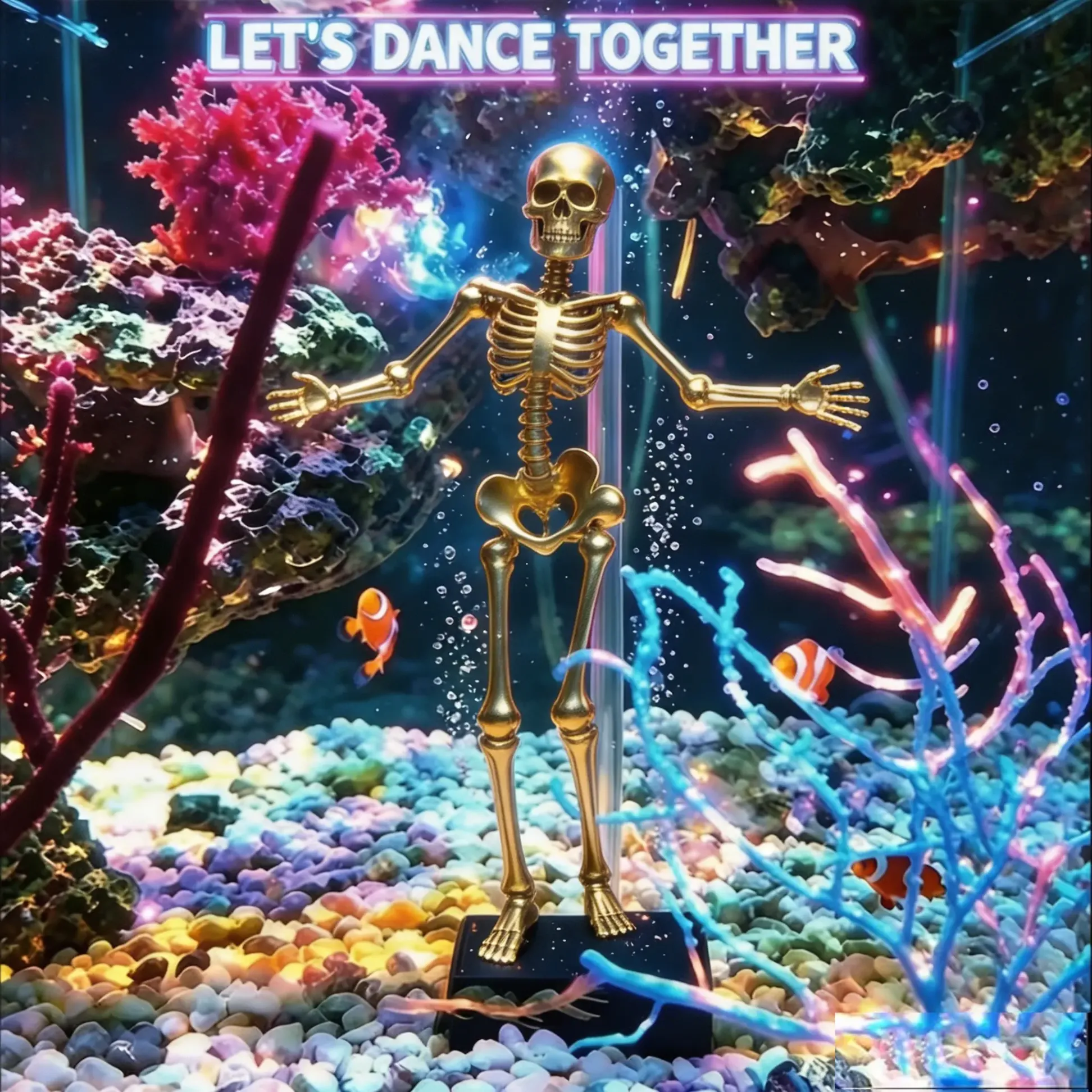 Halloween Dynamic Skeleton Fish Tank Ornament