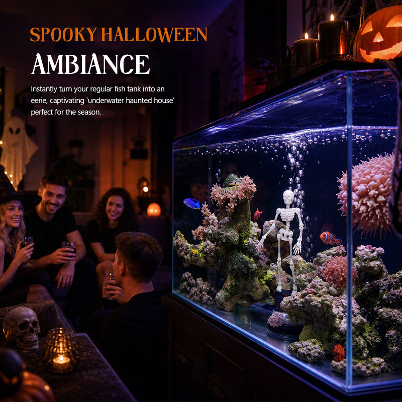 Halloween Dynamic Skeleton Fish Tank Ornament