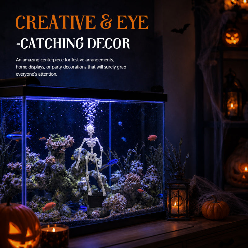 Halloween Dynamic Skeleton Fish Tank Ornament