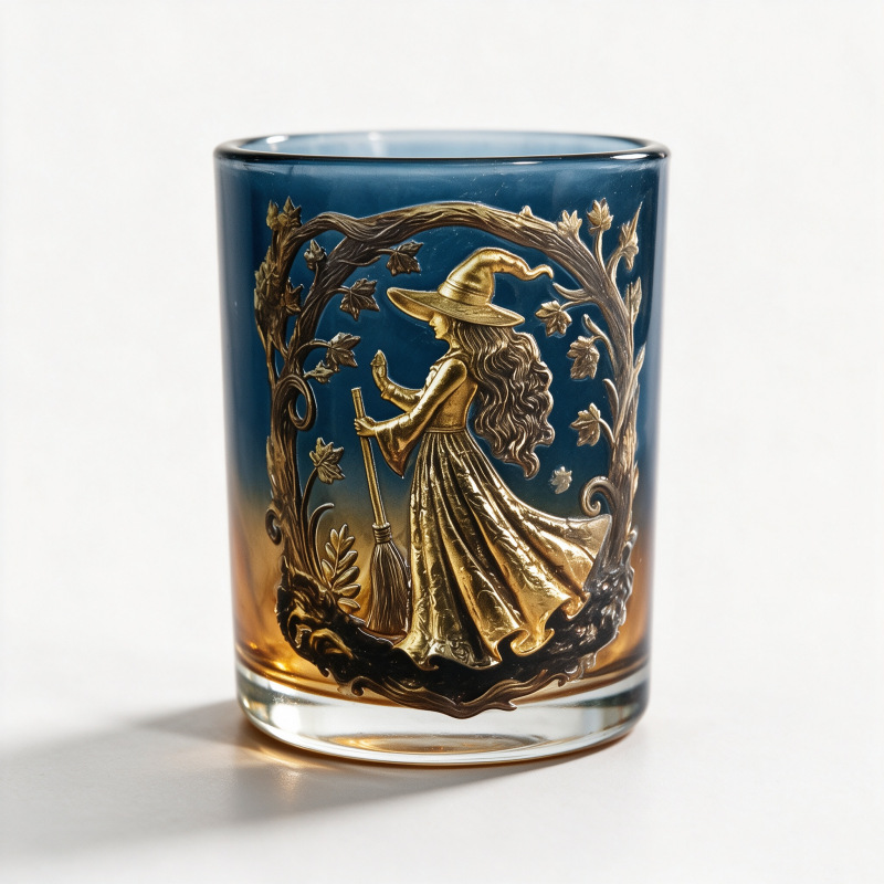 🔥LAST DAY | Limited‑Time 50% OFF✨Elegant Halloween Whiskey Glass 🥃