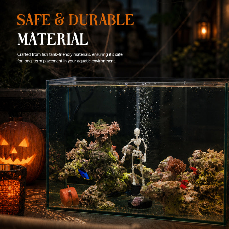Halloween Dynamic Skeleton Fish Tank Ornament
