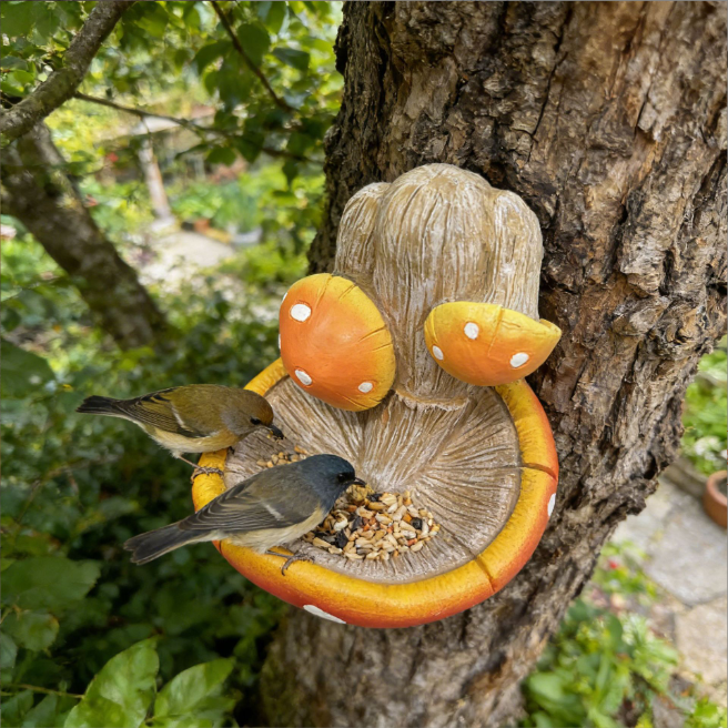 Mushroom Tree‑Mount Bird Feeder 🍄🐦