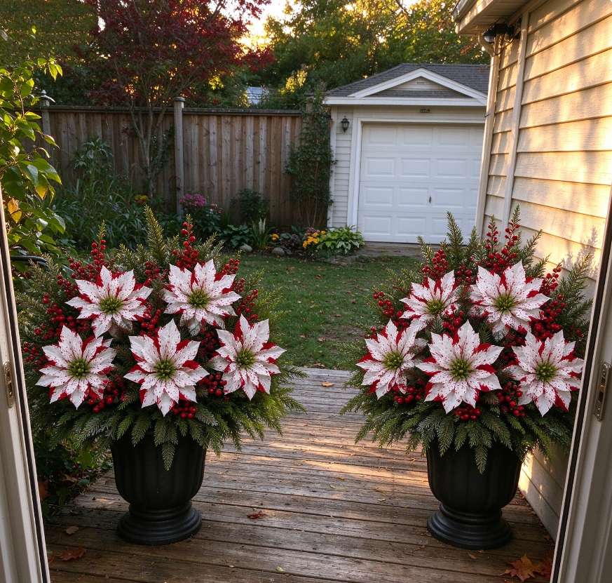 🔥 Best Seller | LAST DAY 50% OFF ☃Christmas Poinsettia Planter Inserts, In Stock