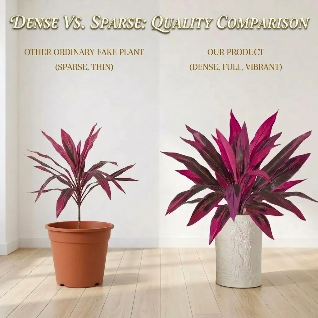 🔥Last Day 60% OFF - Artificial Boston Fern & Dragon's Blood Tree Plants