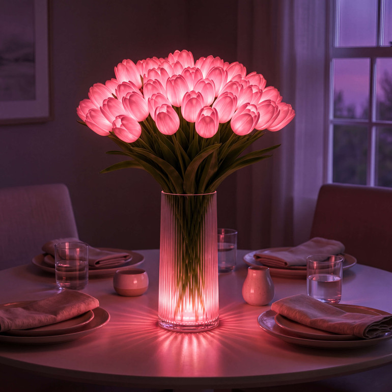 Radiant Romantic Tulip Light