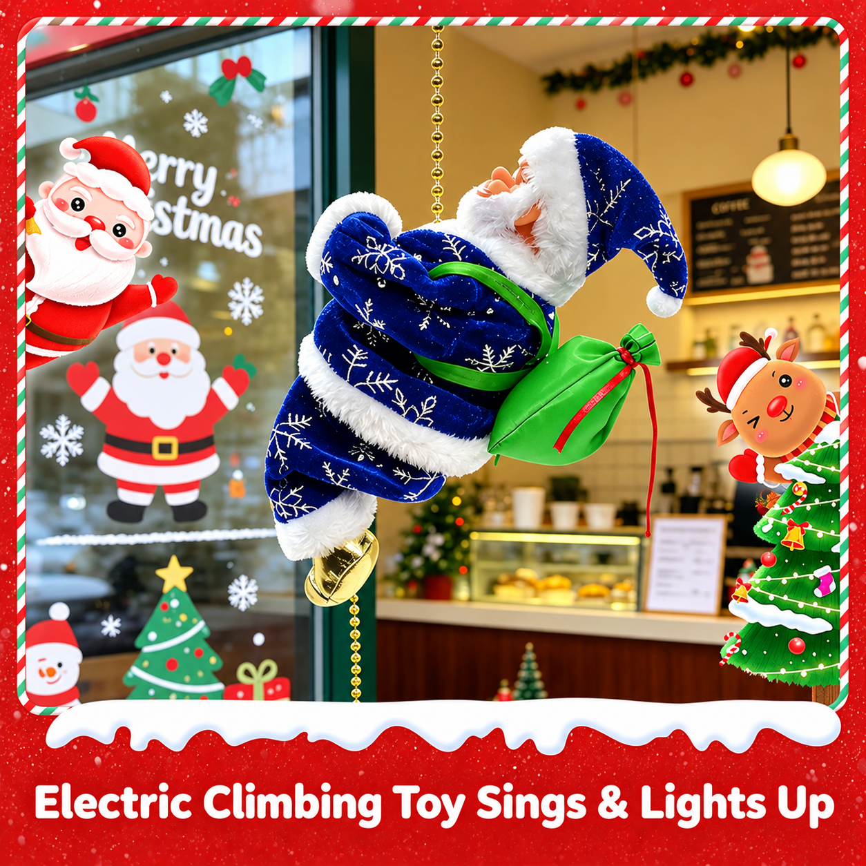 🎅🎄Classic Climbing Beads Santa Claus, Christmas Decorations