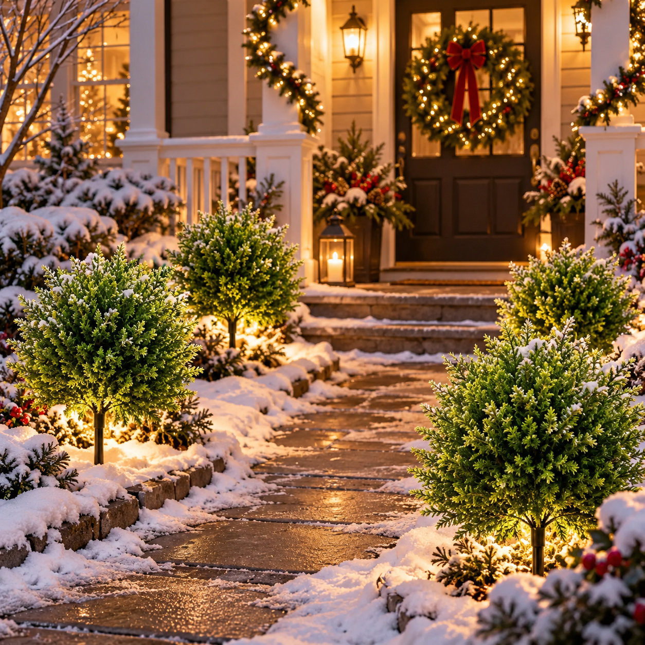Realistic Artificial Cedar Trees – No-Maintenance Outdoor Garden Decor