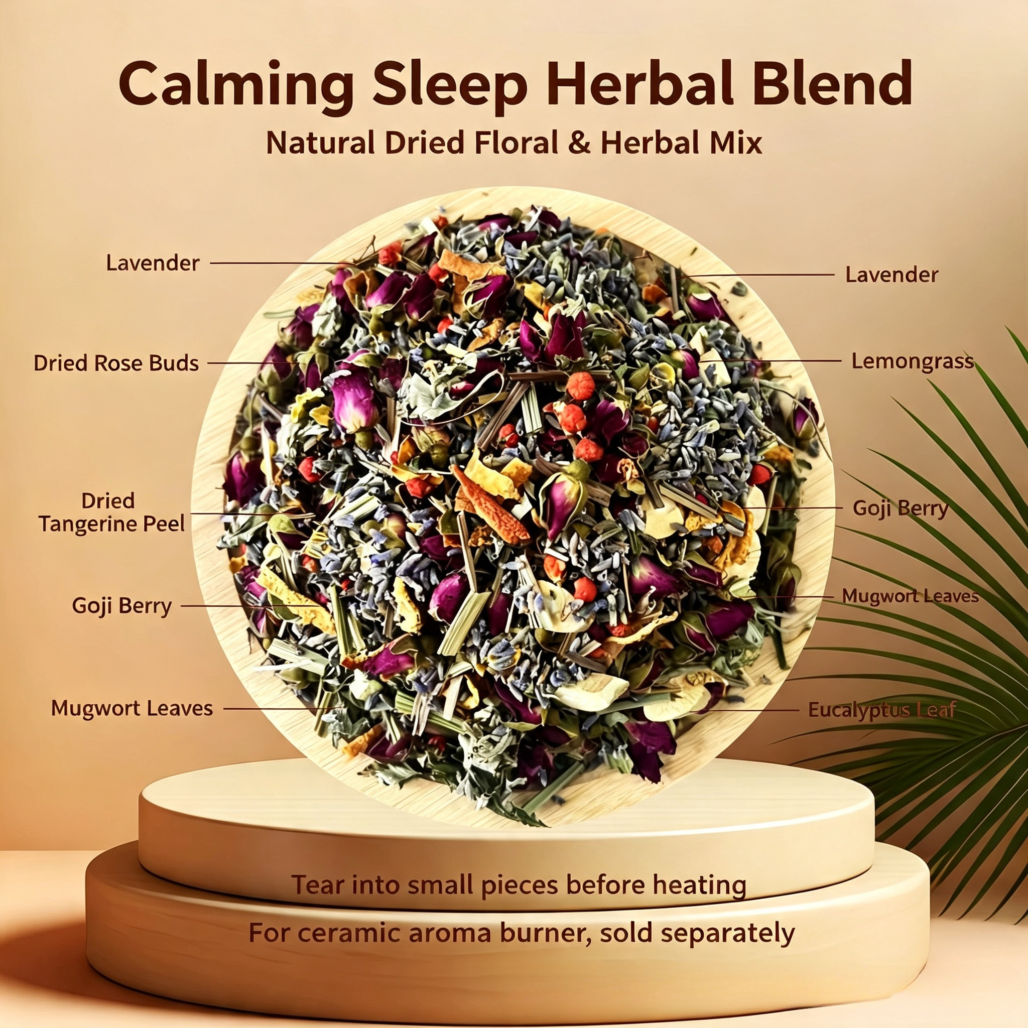 Plant-based aromatherapy herbs - can be freely combined