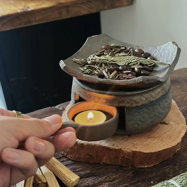 Natural Herbal Candle Aroma Burner