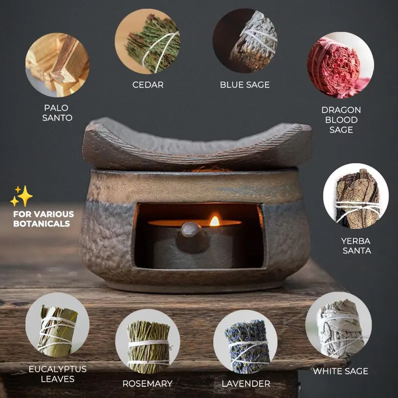 Natural Herbal Candle Aroma Burner