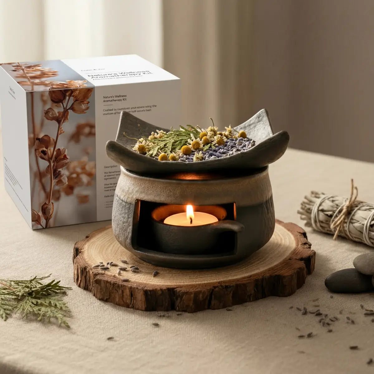 Natural Herbal Candle Aroma Burner
