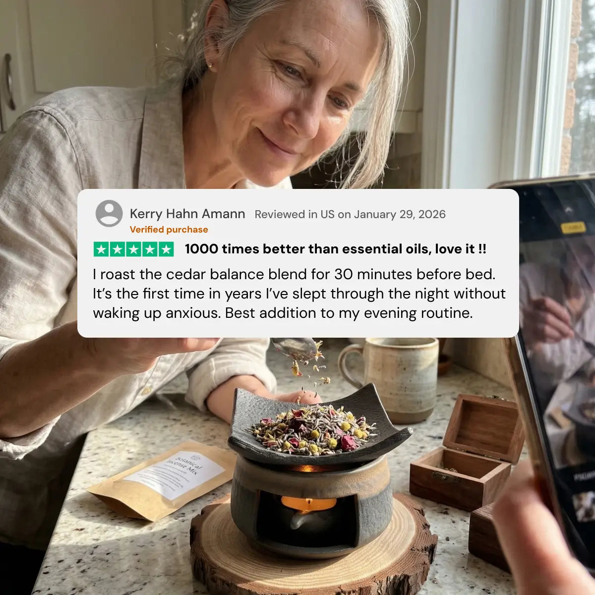 Natural Herbal Candle Aroma Burner