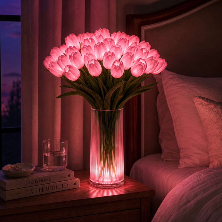 Radiant Romantic Tulip Light