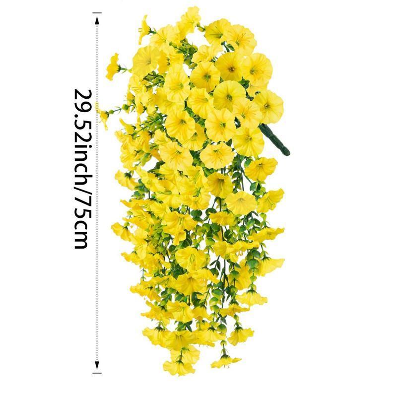 Fake Morning Glory Vine - Seasonless Faux Flowers for Home, Party, Wall & Yard, Perfect as Gifts