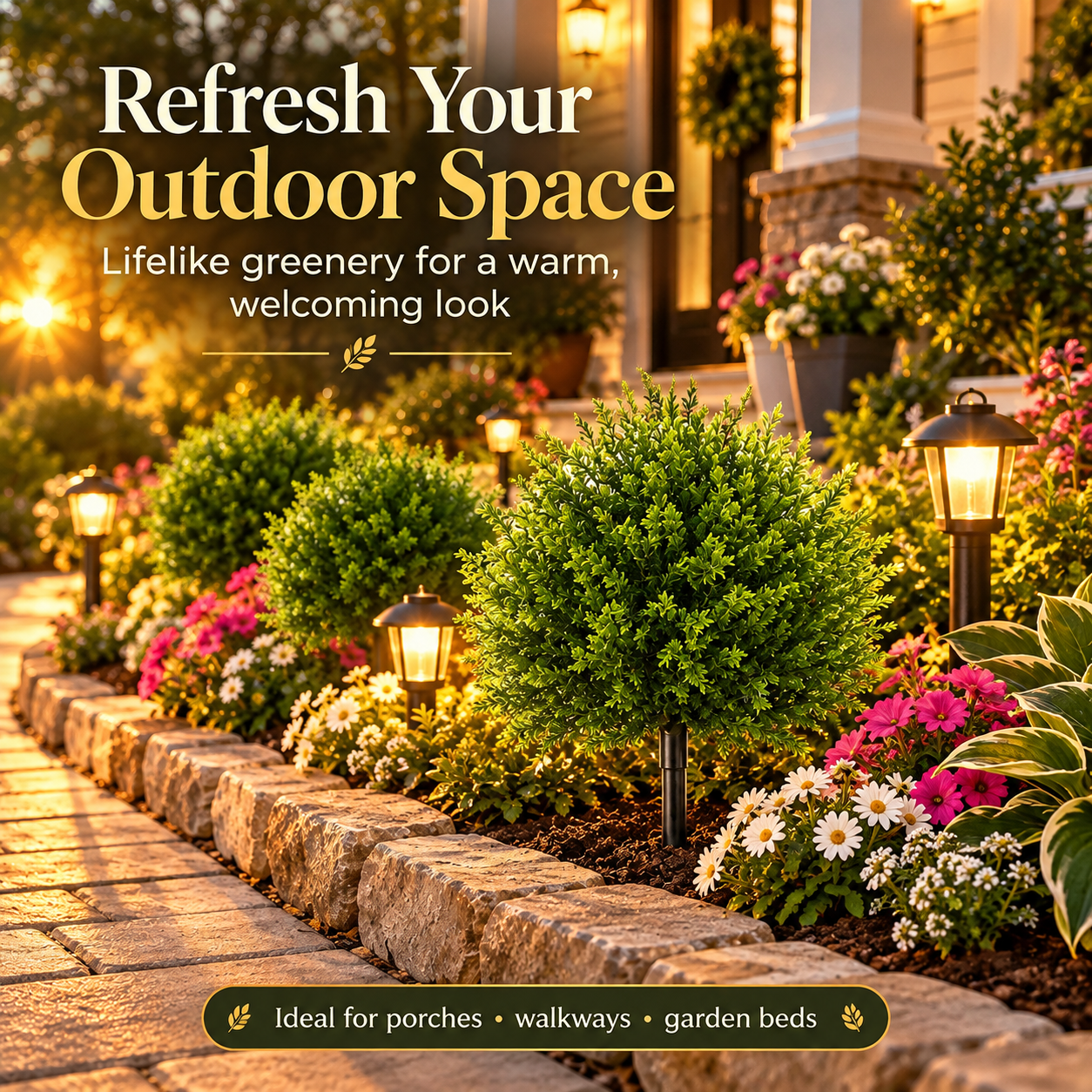 Realistic Artificial Cedar Trees – No-Maintenance Outdoor Garden Decor