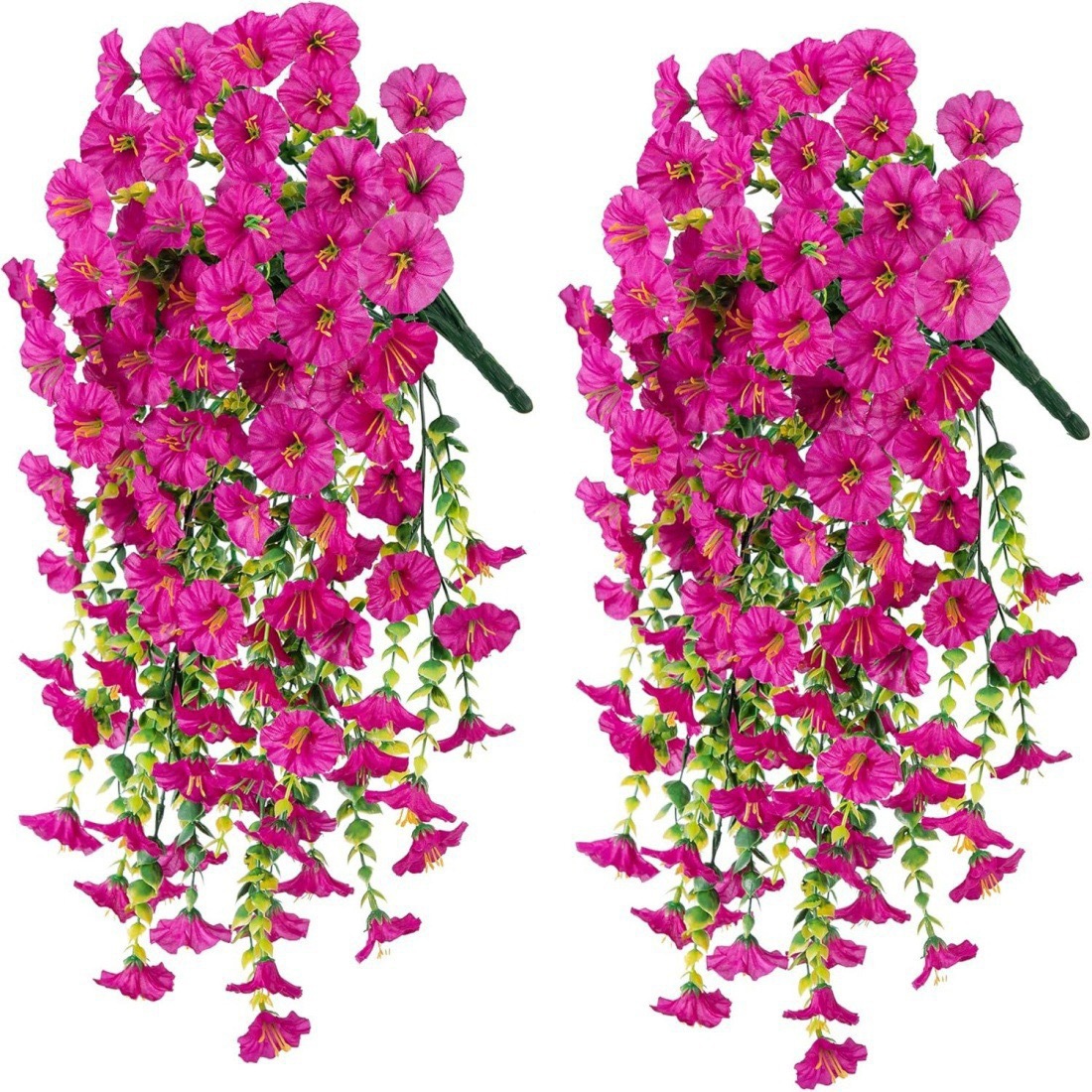 Fake Morning Glory Vine - Seasonless Faux Flowers for Home, Party, Wall & Yard, Perfect as Gifts