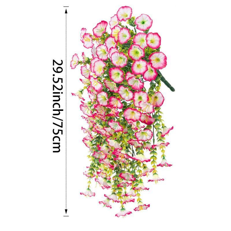 Fake Morning Glory Vine - Seasonless Faux Flowers for Home, Party, Wall & Yard, Perfect as Gifts