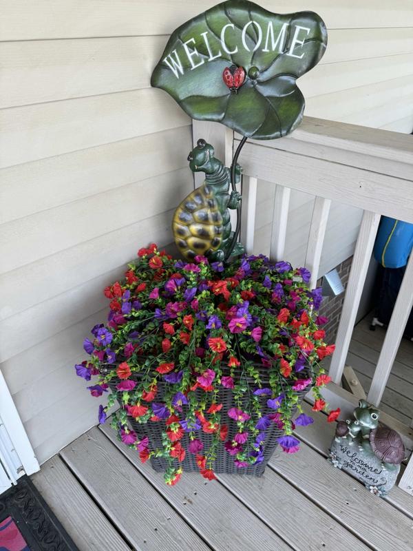 Fake Morning Glory Vine - Seasonless Faux Flowers for Home, Party, Wall & Yard, Perfect as Gifts