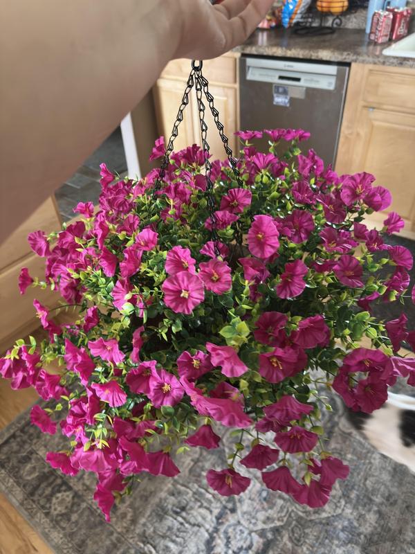 Fake Morning Glory Vine - Seasonless Faux Flowers for Home, Party, Wall & Yard, Perfect as Gifts