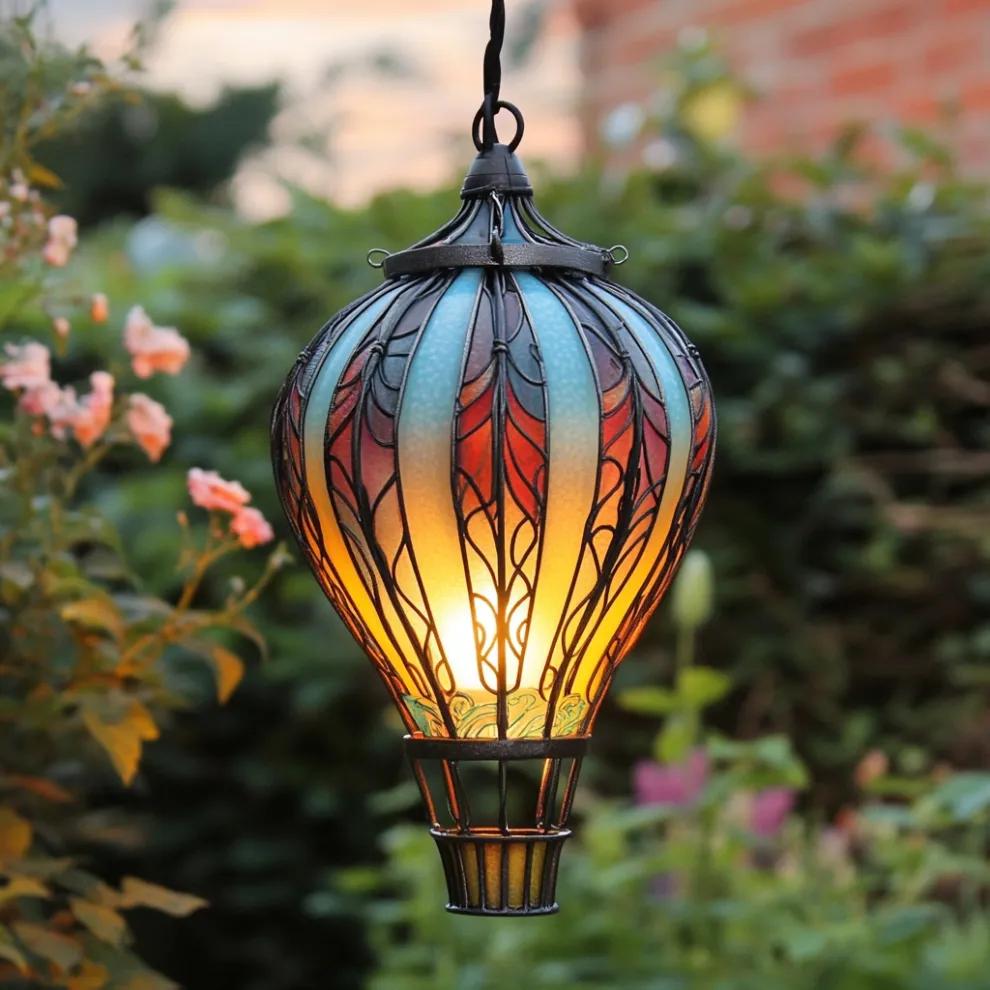 Solar Hot Air Balloon Vintage Lantern