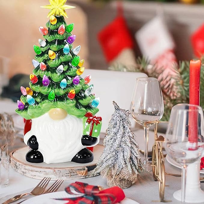 Handmade Christmas Dwarf Sculpture (with LED Lights) | Resin Art | Hand Painted Art