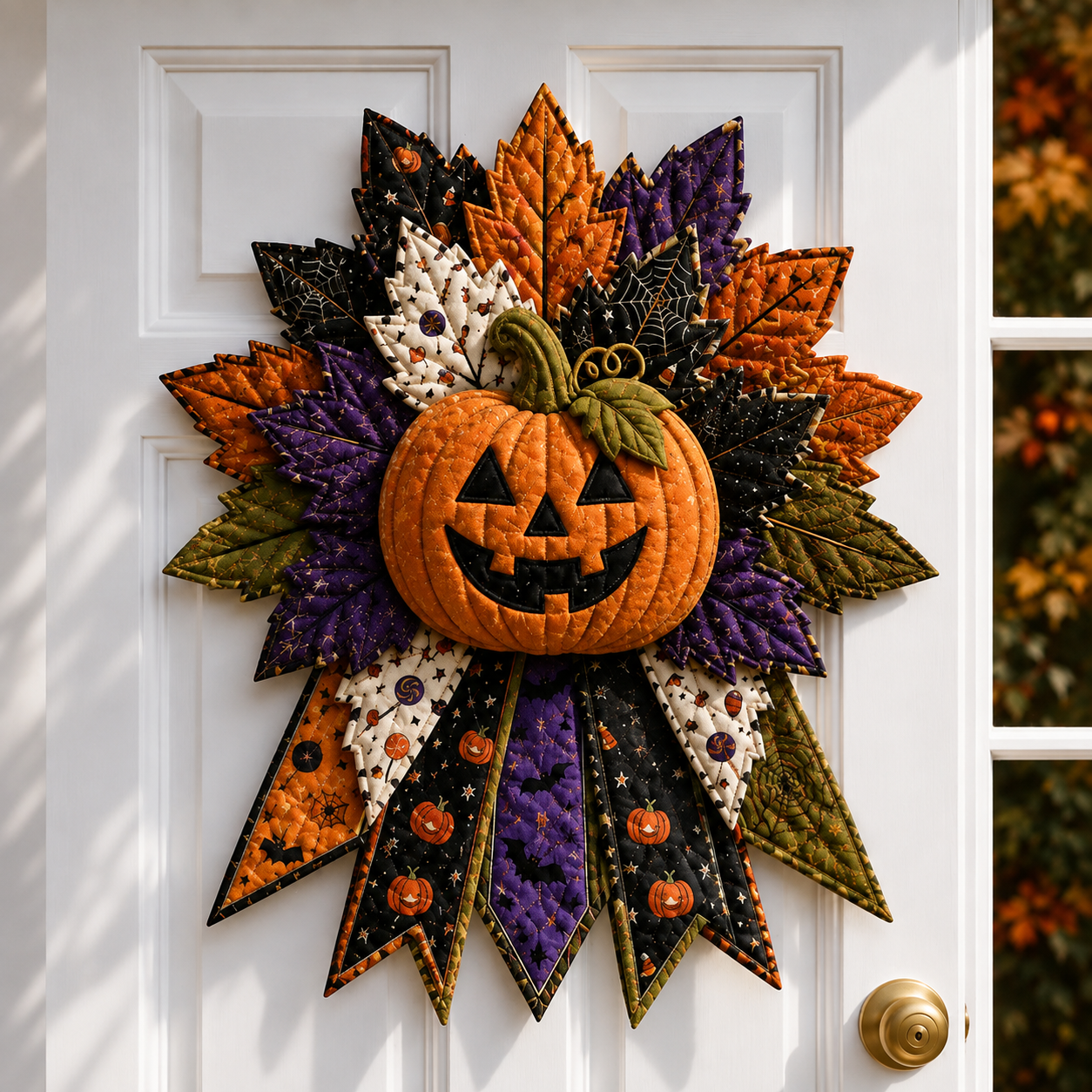 🎉 Holiday Celebration 50% OFF 🎃– Festive Quilted Halloween Door Hanging DIY Sewing Kit
